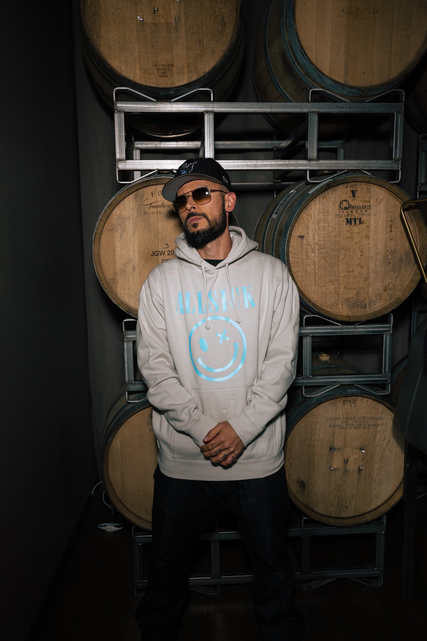 Smoke Grey Allsick Nirvana Hoodie