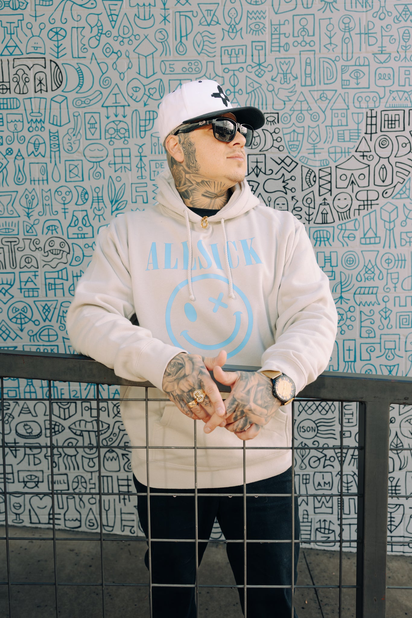 Smoke Grey Allsick Nirvana Hoodie